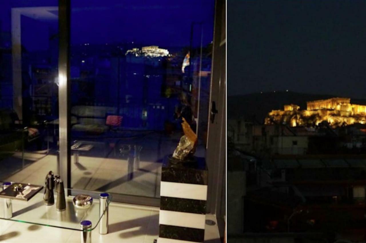 Stylish Penthouse With Acropolis And 360 View Lägenhet Aten Exteriör bild