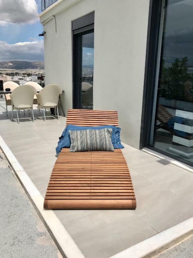 Stylish Penthouse With Acropolis And 360 View Lägenhet Aten Exteriör bild